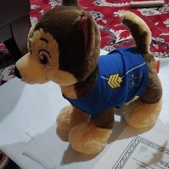 Build-a-Bear Paw Patrol Chase German Shepherd Pup w/ Certificate + Box - Picture 3 of 8
